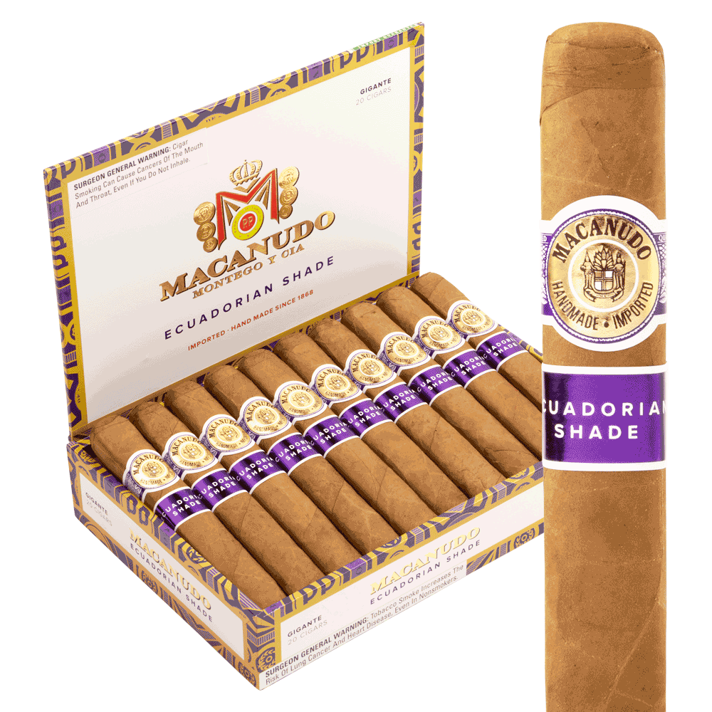 Macanudo Ecuadorian Shade Gigante Box Open